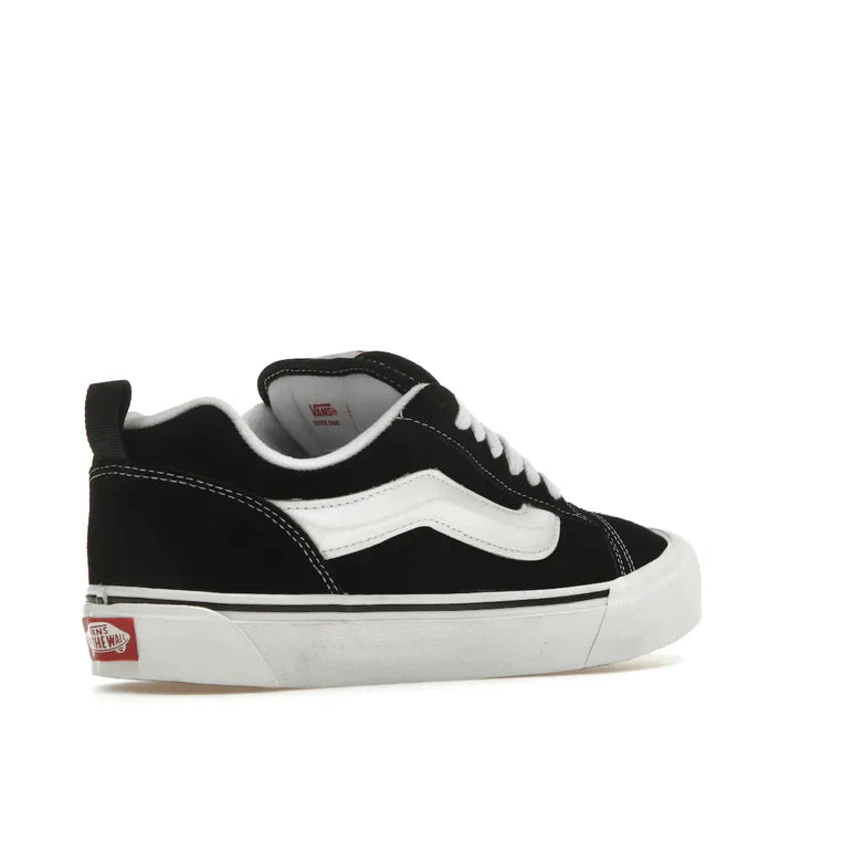 vans knu skool black white